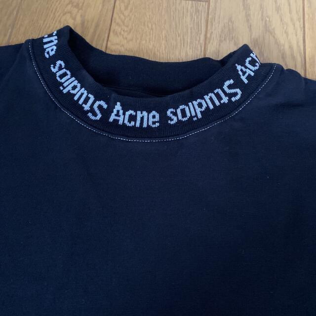 acne studios  半袖　ブラック　Tシャツ　ロゴ