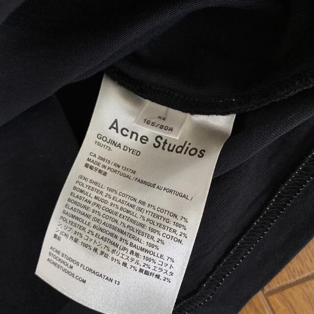 acne studios  半袖　ブラック　Tシャツ　ロゴ