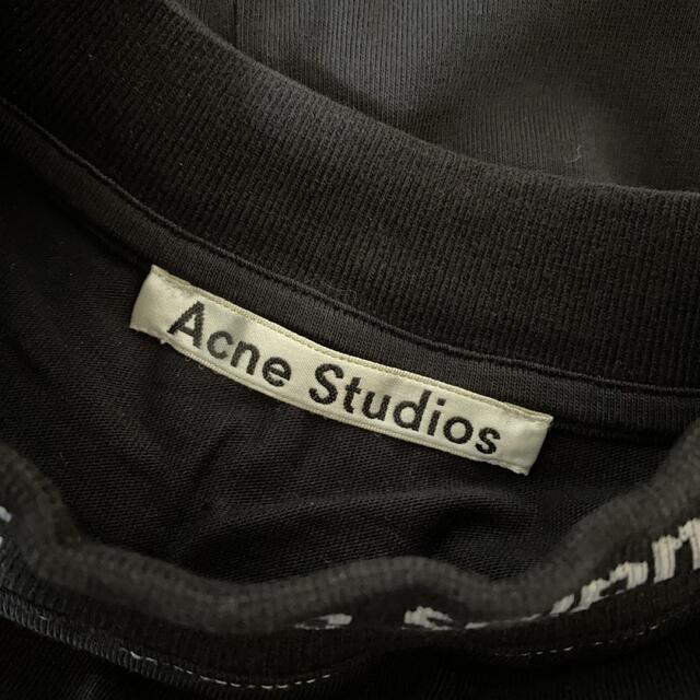 acne studios  半袖　ブラック　Tシャツ　ロゴ