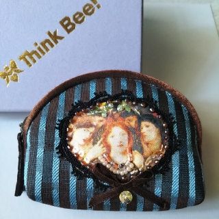 シンクビー(Think Bee!)の■Think Bee！ゴシック風ストライプミニポーチ(ポーチ)