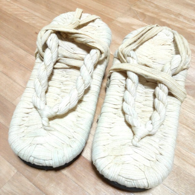 アルク様専用 わらじ 草鞋 厚底 コスプレ レディースの靴/シューズ(下駄/草履)の商品写真