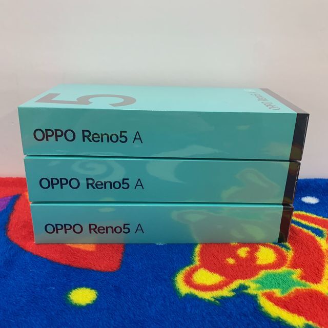 【新品未開封・3個セット】OPPO Reno5 A シルバーブラック 5G