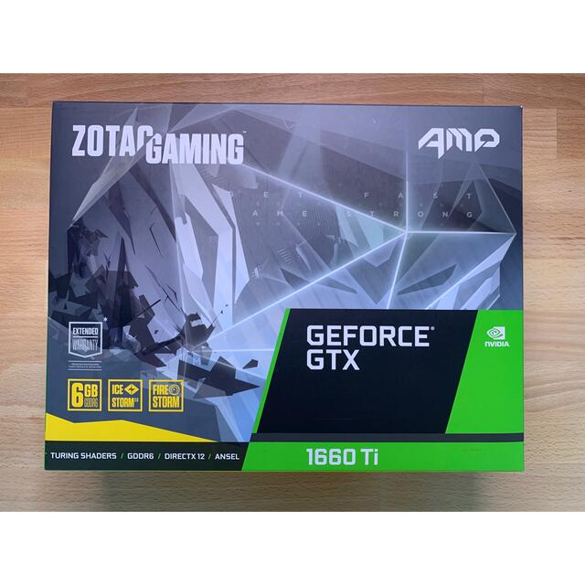 ZOTAC GeForce GTX 1660 Ti AMP 6GB1536ビデオメモリ