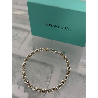 ティファニー(Tiffany & Co.)の美品　ヴィンテージティファニー コンビ　ワイド　ロープチェーン　ブレスレット(ブレスレット)