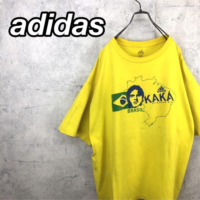 adidas(アディダス)の希少 90s アディダス Tシャツ ブラジル代表 カカ ビッグシルエット  メンズのトップス(Tシャツ/カットソー(半袖/袖なし))の商品写真