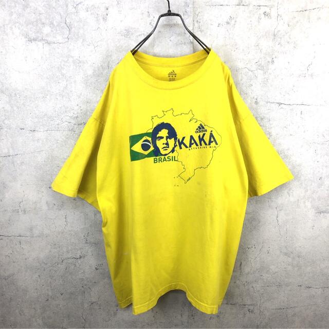 adidas(アディダス)の希少 90s アディダス Tシャツ ブラジル代表 カカ ビッグシルエット  メンズのトップス(Tシャツ/カットソー(半袖/袖なし))の商品写真