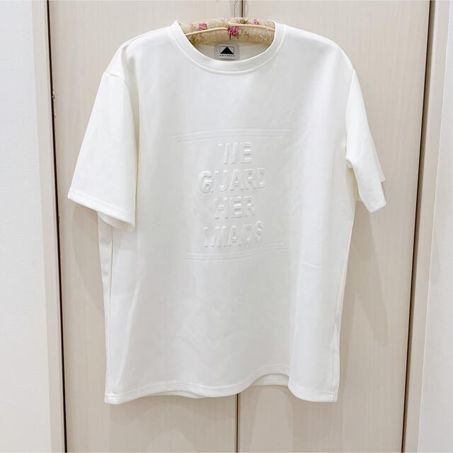 ABITOKYO(アビトーキョー)の発泡ロゴ入り クルーネック Tシャツ カットソー レディースのトップス(Tシャツ(半袖/袖なし))の商品写真