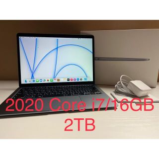 マック(Mac (Apple))の希少 MacBook Air 2020 Core i7 16GB 2TB(ノートPC)