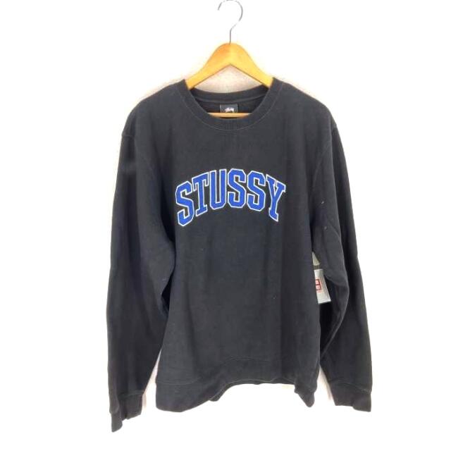 STUSSY SWIRL APPLIQUE CREW ロゴスウェット - agedor.ma