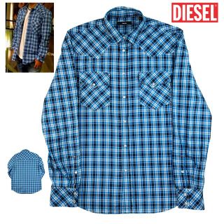 ディーゼル(DIESEL)の定価/23,100【新品同様/A+】DIESEL 20SS ウエスタンシャツ L(シャツ)