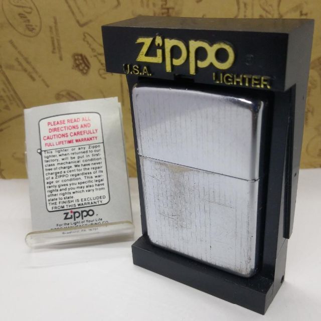 №1139 ZIPPO ビンテージ'1980 エンジンターン ♪チューニング メンズのファッション小物(ミラー)の商品写真