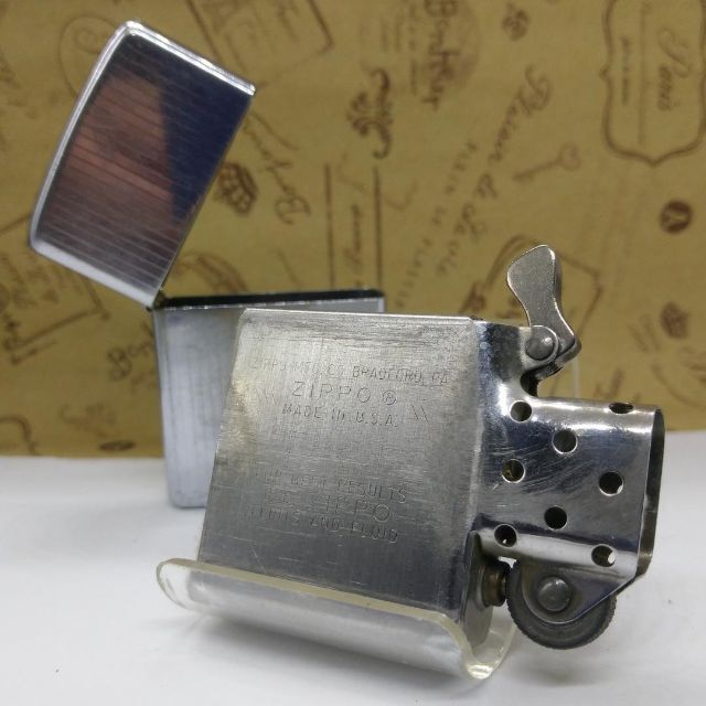 №1139 ZIPPO ビンテージ'1980 エンジンターン ♪チューニング メンズのファッション小物(ミラー)の商品写真