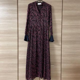 FRONT BUTTON 2WAY DRESS 花柄 ロングワンピース(ロングワンピース/マキシワンピース)