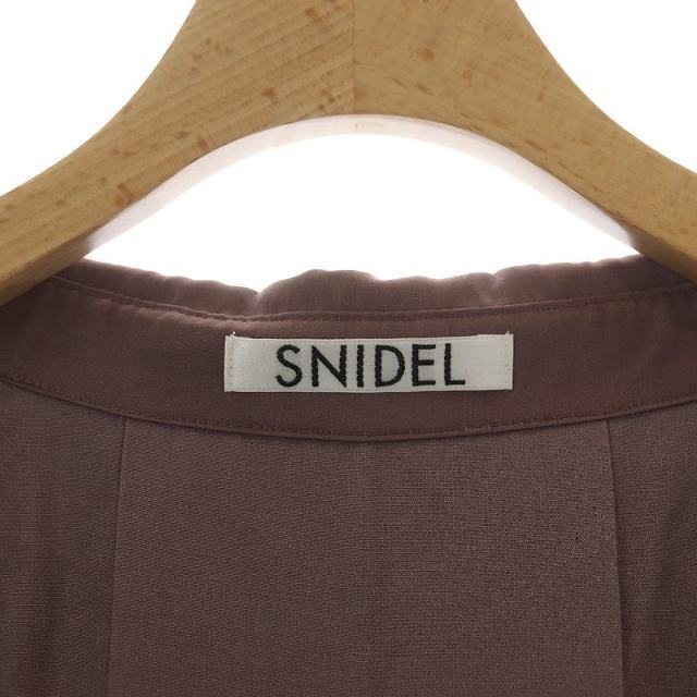 SNIDEL(スナイデル)のスナイデル サステナブルグロストレンチコート スプリングコート F モカ 紫 レディースのジャケット/アウター(トレンチコート)の商品写真
