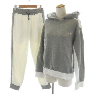 ダブルスタンダードクロージング(DOUBLE STANDARD CLOTHING)のダブルスタンダードクロージング ダブスタ  セットアップ M S グレー 白(トレーナー/スウェット)