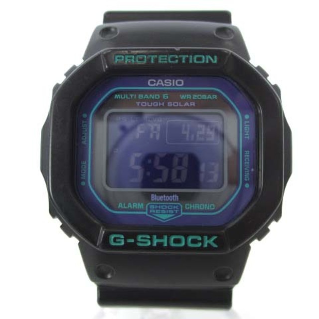 G-SHOCK(ジーショック)のG-SHOCK Gショック GW-B5600 電波 タフソーラー 黒 紫文字盤 メンズの時計(腕時計(デジタル))の商品写真