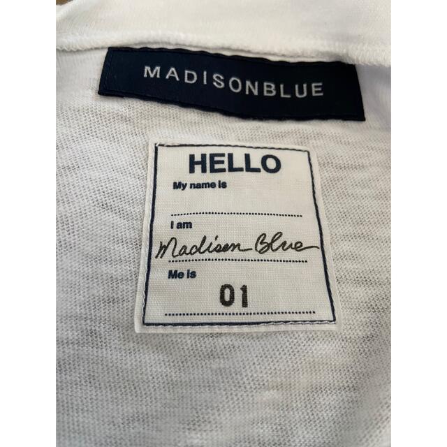 MADISONBLUE(マディソンブルー)の【専用】マディソンブルー／Hello Tシャツ（ホワイト•01） レディースのトップス(Tシャツ(半袖/袖なし))の商品写真