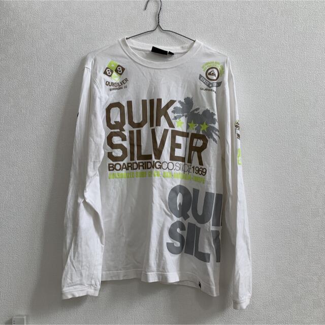 QUIKSILVER(クイックシルバー)の【QUIKSILVER】長袖Tシャツ　ホワイト　メンズ　M メンズのトップス(Tシャツ/カットソー(七分/長袖))の商品写真