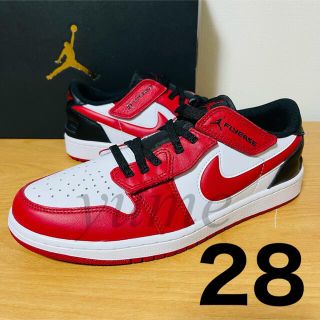 ナイキ(NIKE)の新品 28 ナイキ エアジョーダン1 LOW フライイーズ レッド シカゴ(スニーカー)