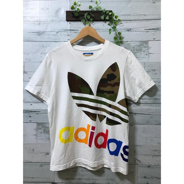 adidas(アディダス)のadidas  Tシャツ トレフォイル  迷彩  マルチカラー メンズのトップス(Tシャツ/カットソー(半袖/袖なし))の商品写真