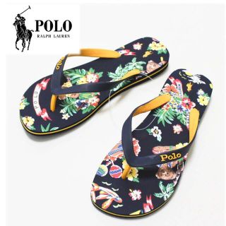 ポロラルフローレン(POLO RALPH LAUREN)の《ポロラルフローレン》新品 ボロベアー ビーチサンダル(26.5～27cm)(ビーチサンダル)