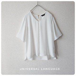 universal language とろみ タック ブラウス(シャツ/ブラウス(長袖/七分))