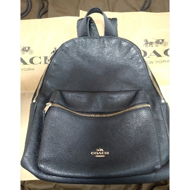 ❤最値下げ❤️COACH ❤️コーチ❤️ レザーリュック ブラックF38288