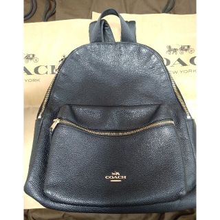 コーチ(COACH)の❤最値下げ❤️COACH ❤️コーチ❤️ レザーリュック ブラックF38288(リュック/バックパック)