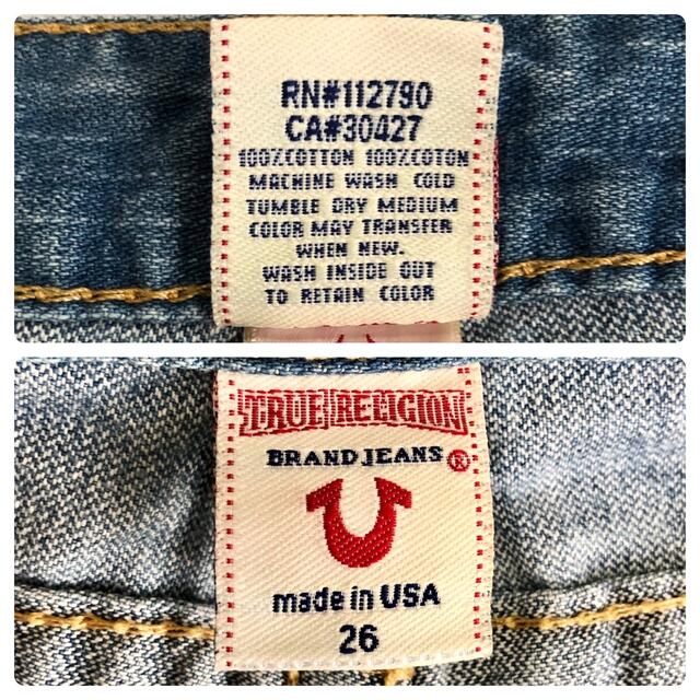 True Religion(トゥルーレリジョン)のTRUE RELIGION【MADE IN USA】RAINBOW JOEY レディースのパンツ(デニム/ジーンズ)の商品写真