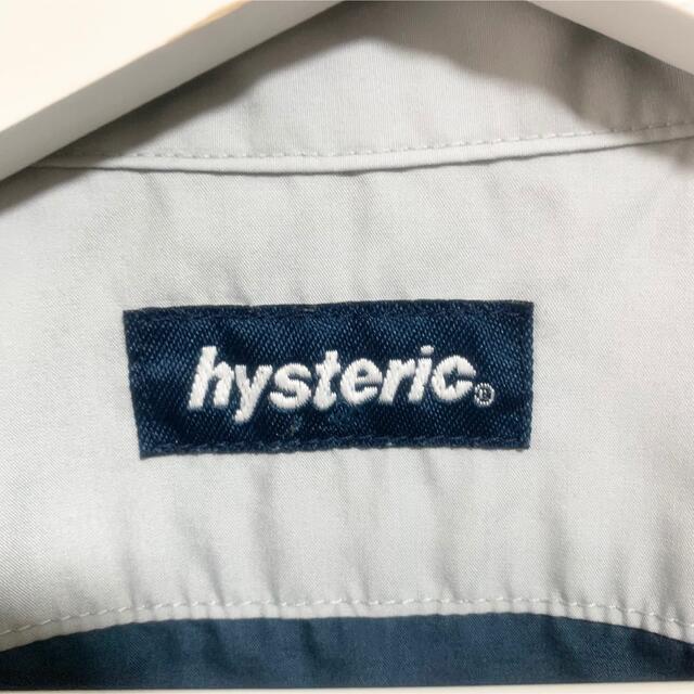 HYSTERIC GLAMOUR(ヒステリックグラマー)のヒステリックグラマー 半袖シャツ レディース バックプリント ビッグロゴ 紺 レディースのトップス(シャツ/ブラウス(半袖/袖なし))の商品写真