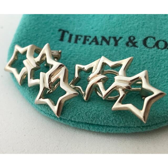 Tiffany トリプルスターイヤリング