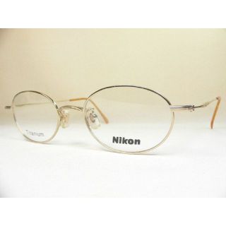 ニコン(Nikon)のNikon ヴィンテージ 眼鏡 フレーム オーバルレンズ チタン ニコン(サングラス/メガネ)