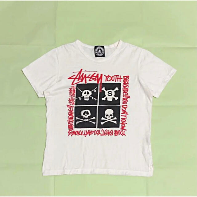 mastermind JAPAN(マスターマインドジャパン)の【希少】mastermind JAPAN×STUSSY　コラボTシャツ　スカル メンズのトップス(Tシャツ/カットソー(半袖/袖なし))の商品写真