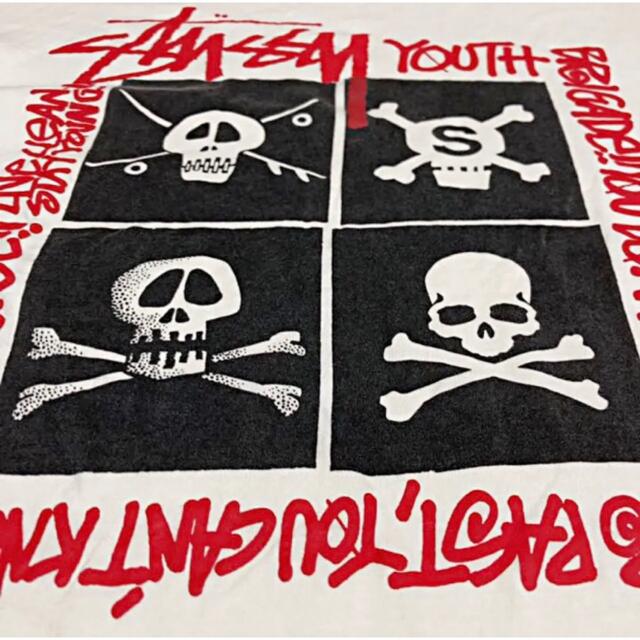 mastermind JAPAN(マスターマインドジャパン)の【希少】mastermind JAPAN×STUSSY　コラボTシャツ　スカル メンズのトップス(Tシャツ/カットソー(半袖/袖なし))の商品写真