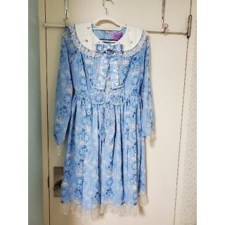 アンジェリックプリティー(Angelic Pretty)のアンジェリックプリティ ブルー ワンピース(ひざ丈ワンピース)