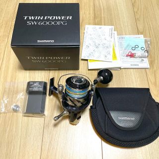 SHIMANO - ツインパワーSW 6000PG リールスタンド・リールケース付きの