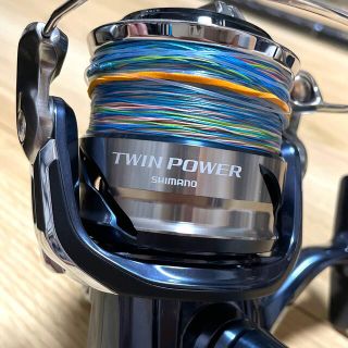SHIMANO - ツインパワーSW 6000PG リールスタンド・リールケース付きの
