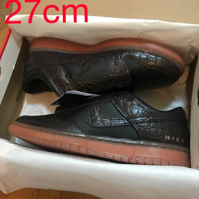 Nike Dunk Low Velvet Brown and Black 27靴/シューズ