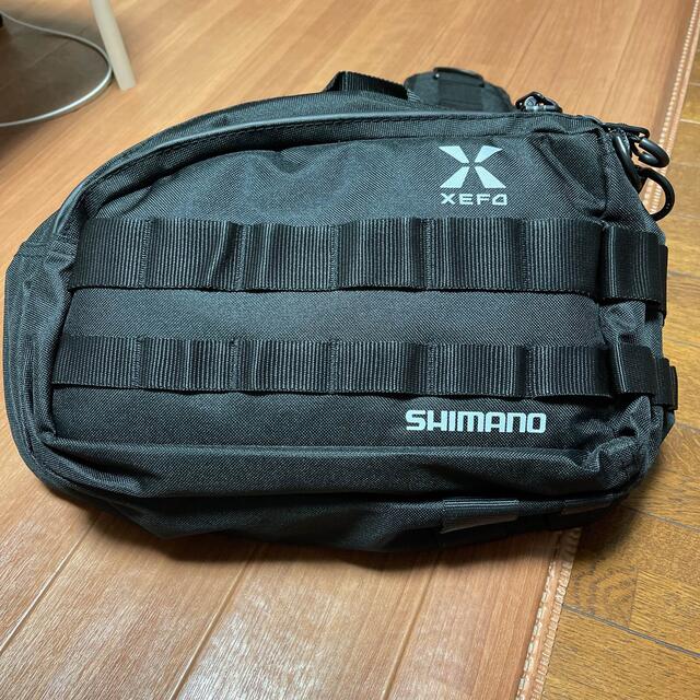 SHIMANO(シマノ)のシマノ ゼフォー タフ スリングショルダーバックBS-211S黒Mサイズ中古美品 スポーツ/アウトドアのフィッシング(その他)の商品写真