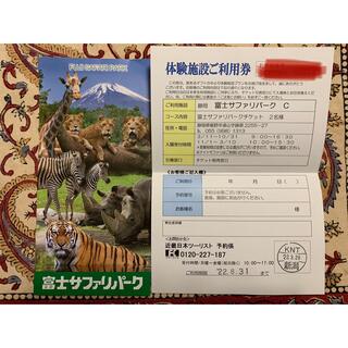【いわちゃん様専用】富士サファリパーク　チケット　2名分(動物園)