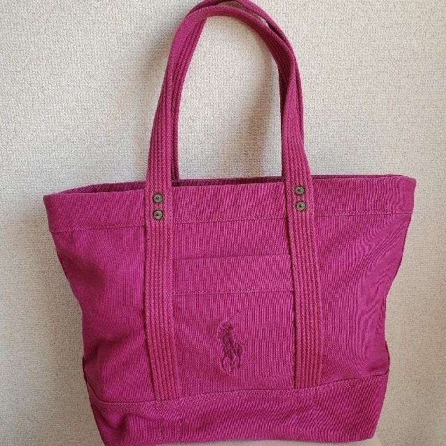 POLO RALPH LAUREN(ポロラルフローレン)のポロラルフローレン トートバッグ　ピンク レディースのバッグ(トートバッグ)の商品写真