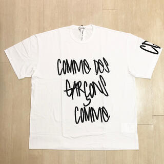 コムデギャルソン(COMME des GARCONS)の限定 送料込 新品 コムデギャルソン オーバーサイズ 手書きロゴTシャツ(Tシャツ/カットソー(半袖/袖なし))