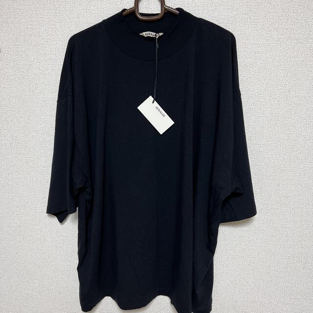 Tシャツ/カットソー(七分/長袖)AURALEE supersoftwooljersey mock-necktee