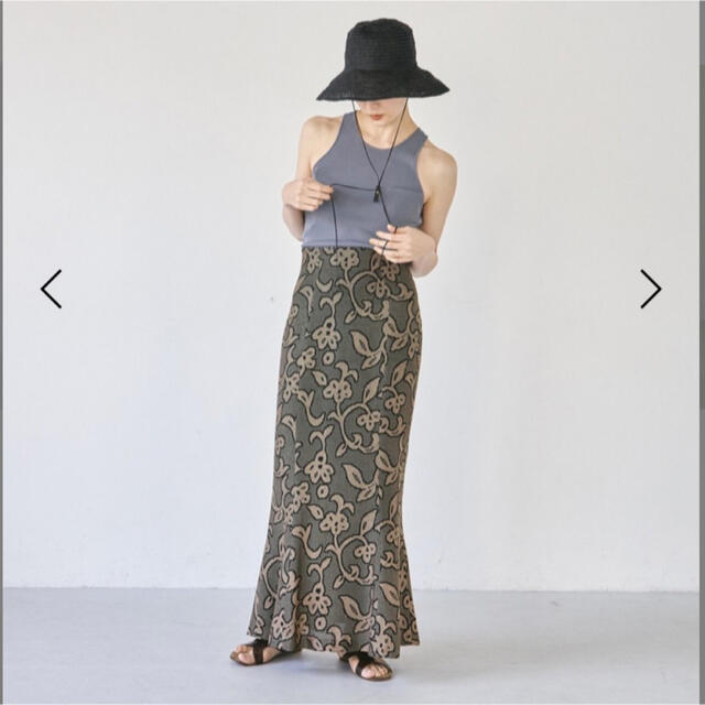 TODAYFUL(トゥデイフル)のtodayful / Jacquard Leaf Pencilskirt レディースのスカート(ロングスカート)の商品写真