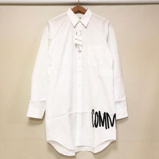 コムデギャルソン(COMME des GARCONS)の新品  限定 コムデギャルソン 手書きロゴ シャツ ブラウス(シャツ)