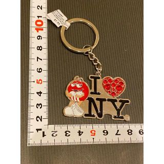 エムアンドエム(M&M)の新品🌈ニューヨーク限定　I♥NY mチョコ キーホルダー(キャラクターグッズ)