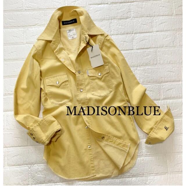 新品✨MADISONBLUE   ウエスタンデニム シャツ  YELLOW