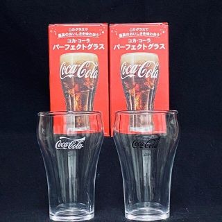 コカコーラ(コカ・コーラ)のコカコーラノベルティー★グラス2種4個★非売品(グラス/カップ)