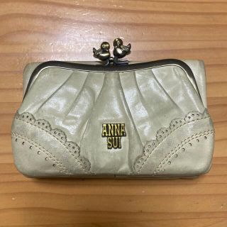 アナスイ(ANNA SUI)のANNA SUI 2つ折　財布　アイボリー　がま口(財布)