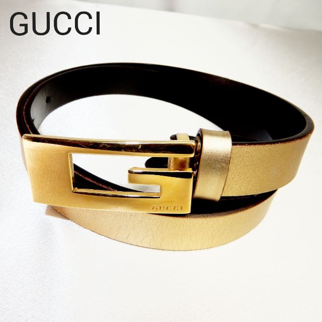 Gucci - GUCCI ベルト Gロゴ レディース 金色の通販 by ankoromochi's shop｜グッチならラクマ